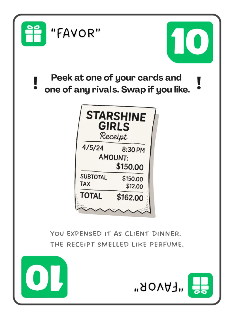 Favor card